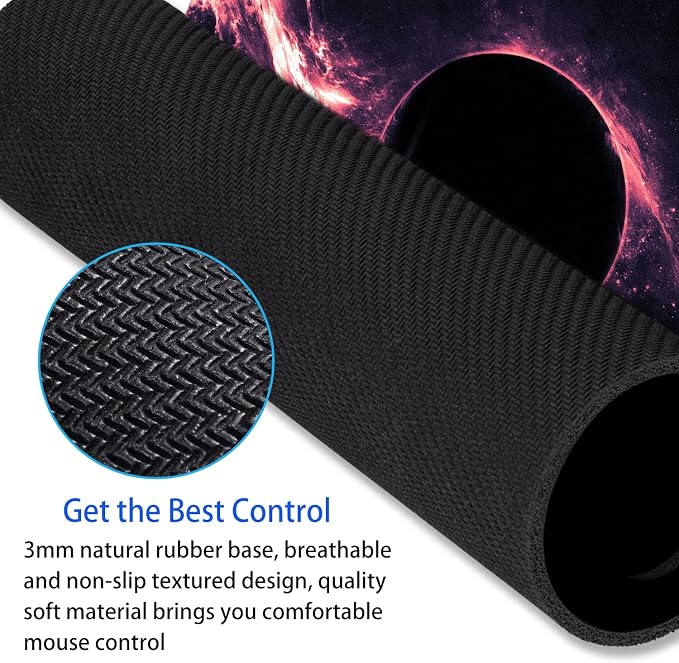 Sci-Fi Galaxy Mouse Pad Personalized Planet Design Computer Laptop Non-Slip - Image 4