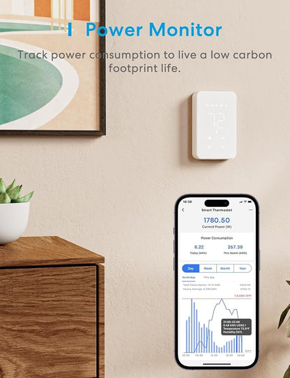meross Smart Thermostat for Electric Baseboard and in-Wall Heaters Work - Image 7