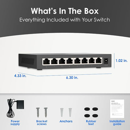 QNAP 8-Port 2.5GbE Unmanaged Switch - Image 6