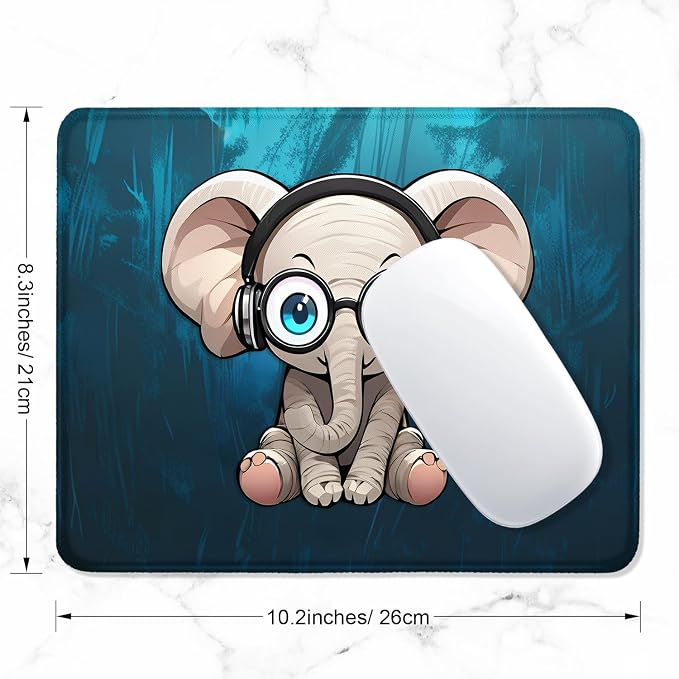 ITNRSIIET Mouse Pad with Stitched Edge Premium Textured Smooth Precise - Image 2
