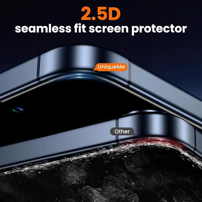 UniqueMe for iPhone 15 Pro Max Screen Protector, Screen Protector 15 Pro Max - Image 5