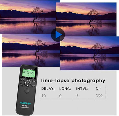 AODELAN Camera Wireless Shutter Release Timer Remote Control - Image 3