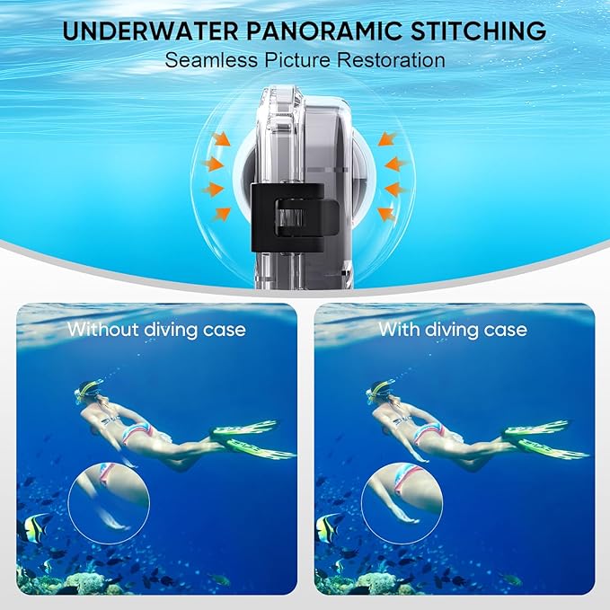 HONGDAK Invisible Dive Case for Insta360 X4, 45m/147ft Waterproof Case - Image 3