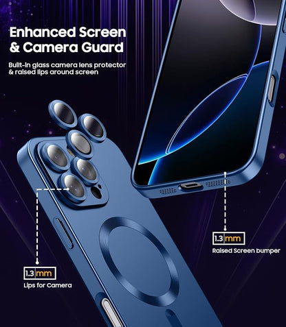 Magnetic for iPhone 16 Pro Max Case Slim Soft Silicone Bumper Shockproof - Image 4