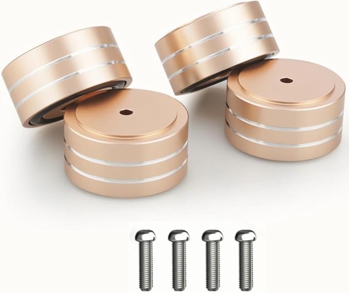 Tertullus 4 Pcs Speaker Feet Isolation 40x20mm Turntable Feet Aluminum Platform - Image 7