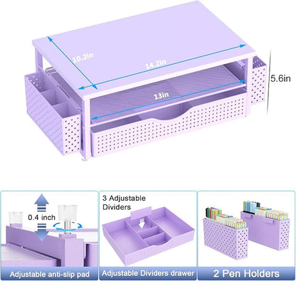 Desk Organizer and Accessories, Computer Monitor Stand Riser - Image 6