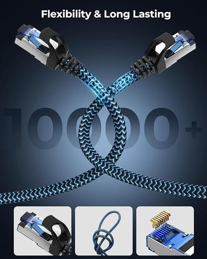 Cat8 Ethernet Cable 1 ft 1 Pack, High Speed 40Gbps 2000MHz, Compatible - Image 4