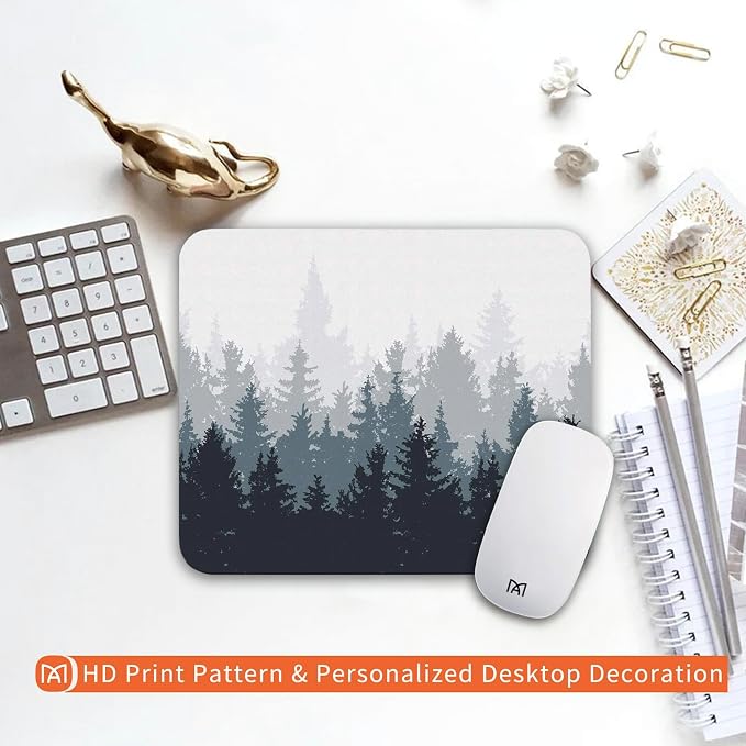 Square Mouse Pad Forest, Personalized Premium-Textured Custom Mouse Mat Design - Image 6
