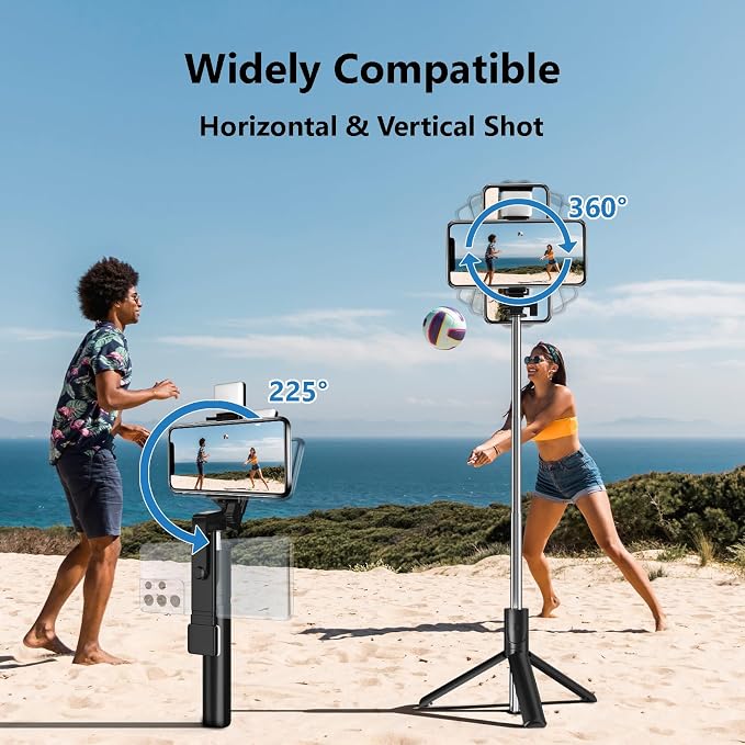 Selfie Stick, 40 in Retractable Phone Tripod - Image 3