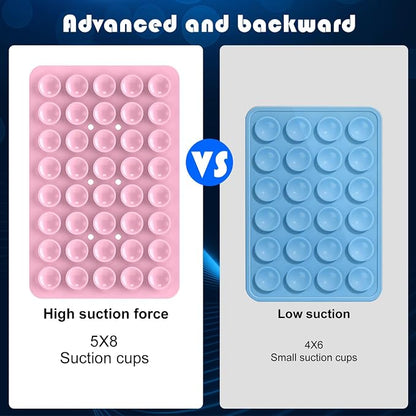 2PACK Silicone Double Sided Suction Phone Case Mount, Detachable Hands Free & - Image 4
