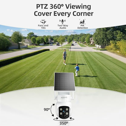 Solar Powered Security Cameras Wireless Outdoor, 4MP Cameras, 2 Cam kit - Image 8