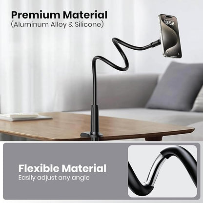 Adjustable 39in Phone & Tablet Holder – 360° Rotating Flexible Arm Mount - Image 5