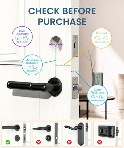 Keyless Entry Smart Deadbolt Lock – Keypad Fingerprint Touchscreen & App Control - Image 2