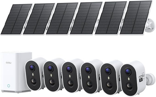 aosu Solar Security Cameras Wireless Outdoor, 2K HD Home Security Camera System by AOSUSecurityOffical