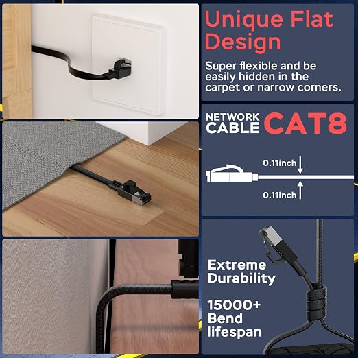 Smolink Cat 8 Ethernet Cable 25 ft - Image 8