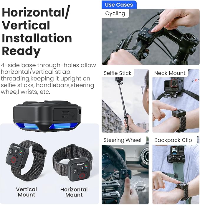 YDW Bluetooth Remote Control for INSTA360 X5 X4 X3 X2/Ace Pro2/Ace Pro/Ace/GO - Image 5