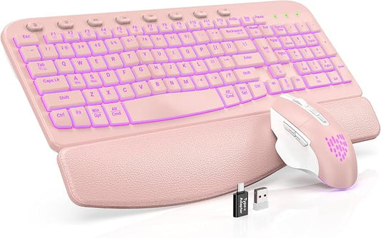 SABLUTE Ergonomic Wireless Keyboard and Mouse Combo by SABLUTE