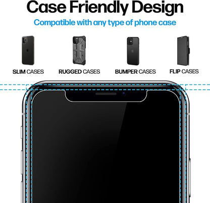 Power Theory Designed for iPhone X, iPhone Xs Screen Protector Tempered Glass - Image 4