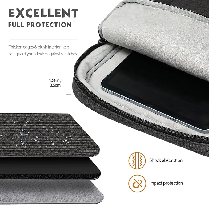 MoKo Laptop Sleeve Bag for 13.3-14 Inch, Notebook Carrying Case - Image 3