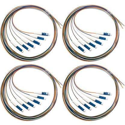 6 Strand Singlemode 9/125 LC-UPC Fiber Pigtail, Fiber Optic Pigtail, 1.5 Meters by Bangun