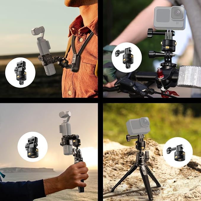 Neewer 6 in 1 Action Camera Mount Kit, Compatible - Image 7