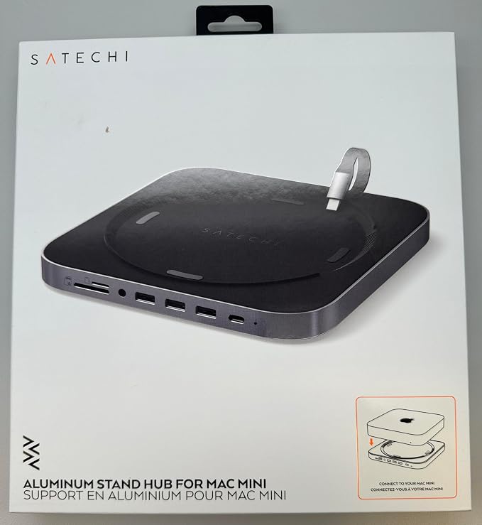 Satechi USB C Hub, Type-C Aluminum Stand & Hub, USB-C Data Port, Micro/SD Card - Image 7