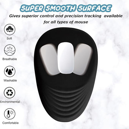 Black Ergonomic Mouse Pad Wrist Support, Mouse Pad - Image 2