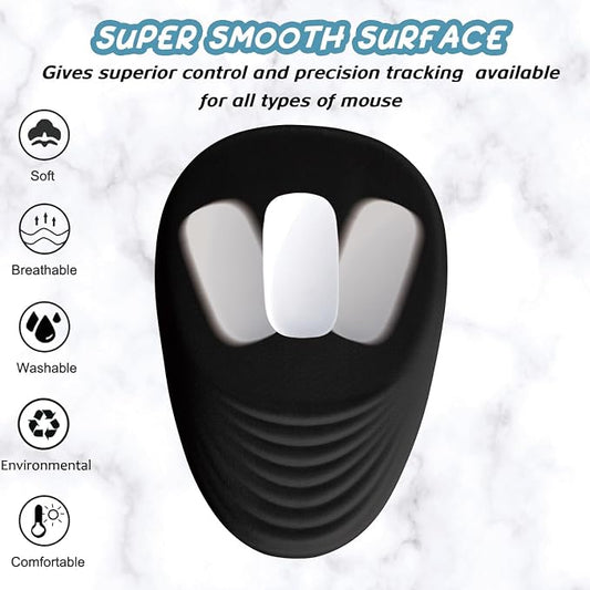 Black Ergonomic Mouse Pad Wrist Support, Mouse Pad - Image 2