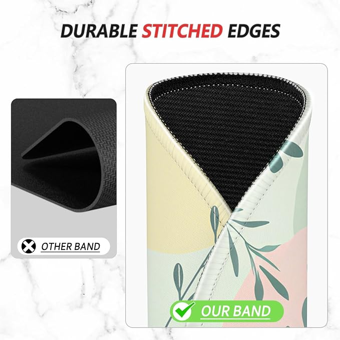 ITNRSIIET Mouse Pad Non-Slip Rubber Base Smooth Surface Stitched Edges - Image 5