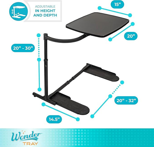 Stander Wonder Tray, Adjustable Swivel Table, Large Laptop Stand, Couch Desk - Image 2
