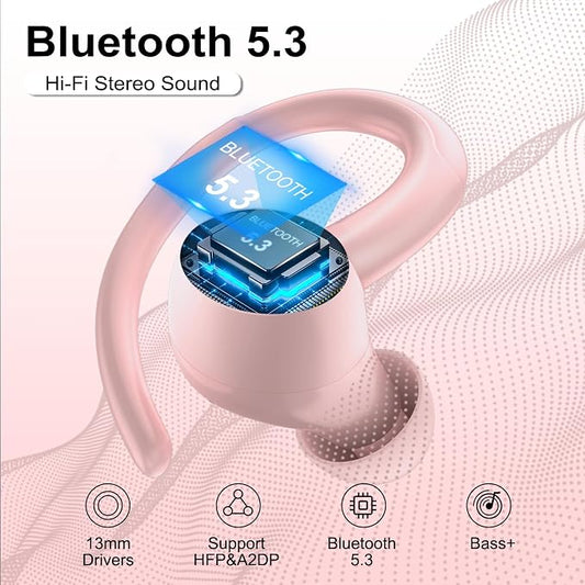 Wireless Earbuds Bluetooth 5.3 Headphones Sports, 48Hrs Playtime Bluetooth - Image 2