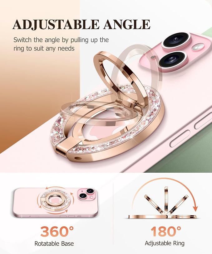 GVIEWIN Magnetic Phone Ring Holder, Compatible - Image 3
