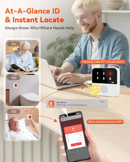 PILSAMAS Wireless Caregiver Call Button System - Image 4