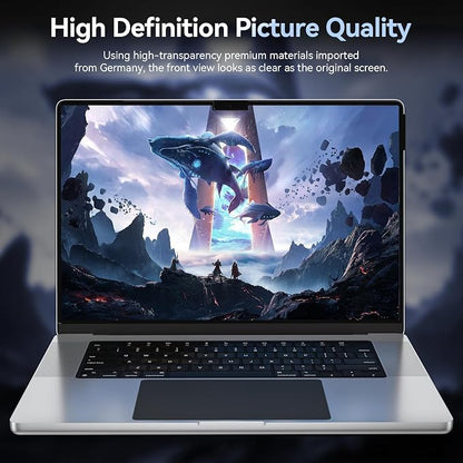 Privacy Screen Protector for MacBook Pro 16 Inch, Easy On/Off Removable Anti - Image 6