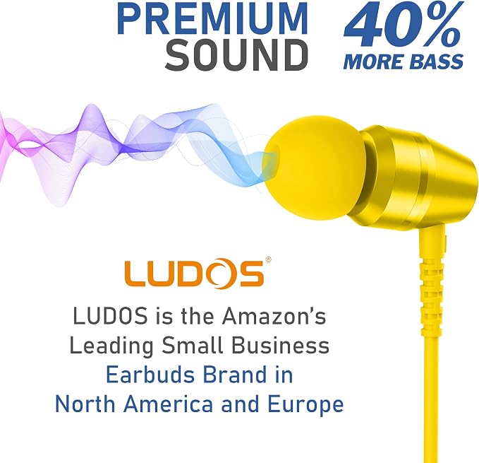 LUDOS OMNITONE Wired Earbuds in-Ear Headphones, 5 Years Warranty, Earphones - Image 7