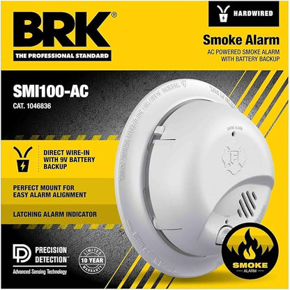 BRK SMI100-AC, Hardwire Interconnect Smoke Alarm - Image 2