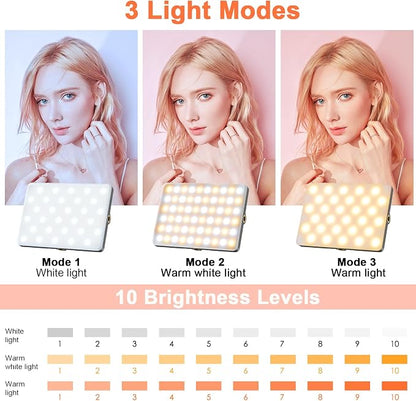 TONEOF Portable Selfie Light, Rechargable 60 LED PhoneLight - Image 2