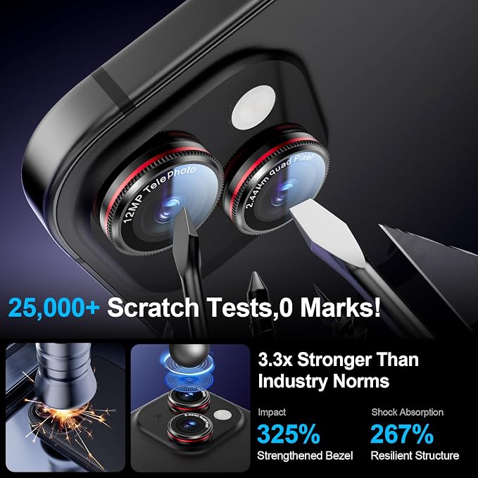 X-it 2 Pack Camera Lens Protector, Shatterproof Anti-Scratch Ultra HD - Image 5