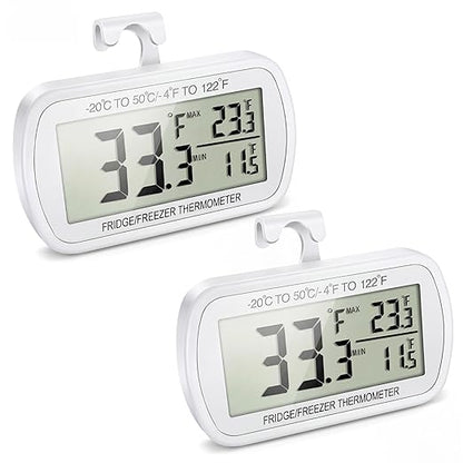 Waterproof Refrigerator Fridge Thermometer, Digital Freezer Room Thermometer by VOULOIR