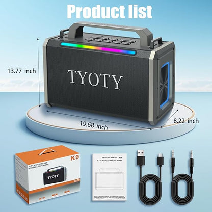 Portable Bluetooth Speaker 80W Loud Wireless Outdoor Stereo Sound Deep Bass - Image 4