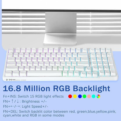 HUO JI E-Yooso Creamy Mechanical Keyboard Wired, Hot Swappable, Pre-lubed - Image 6