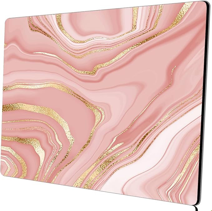 Square Mouse Pad Pink Gold, Personalized Premium-Textured Custom Mouse Mat - Image 7
