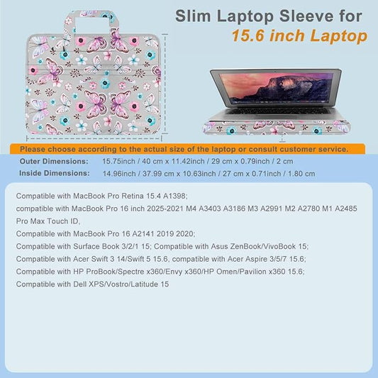 Universal Laptop Shoulder Bag 13-17.3 Inch Shockproof Briefcase - Image 2