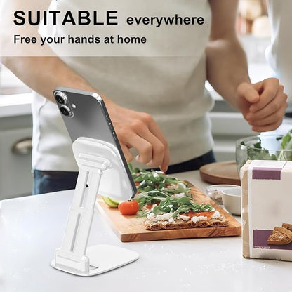 DEERLAMN Cell Phone Stand for Desk, Height Adjustable Cell Phone Holder - Image 7