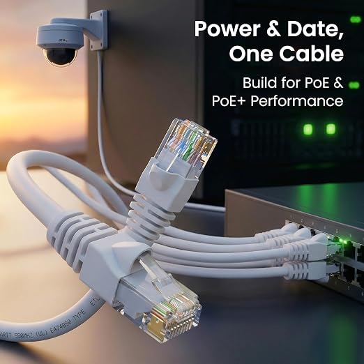 GEARit Cat 6 Ethernet Patch Cables 3 ft White, High Speed 24AWG 10Gbps RJ45 - Image 7