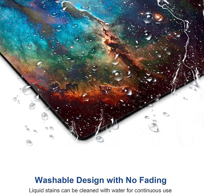 Mouse Pad, Galaxy Mouse Pad, Square Waterproof Mouse Pad Non-Slip Rubber Base - Image 5