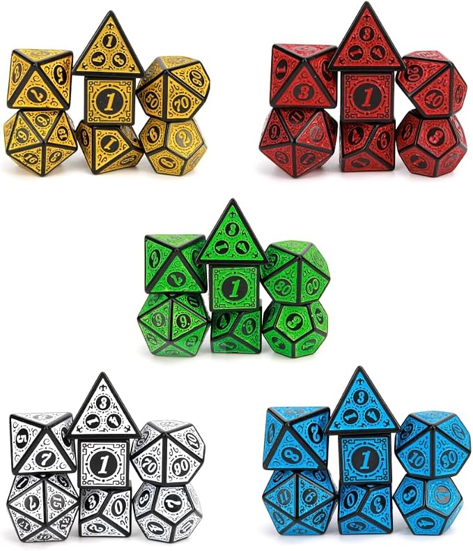 DND Dice Set 35 Pcs Polyhedral Dungeons and Dragons Rolling Dice - Image 2