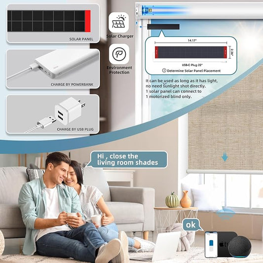 SmartWings Light Filtering Motorized Roller Shades Work - Image 2