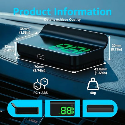 Heads up Display for Cars, Car HUD, Head up Display for Car, Digital GPS HUD - Image 7