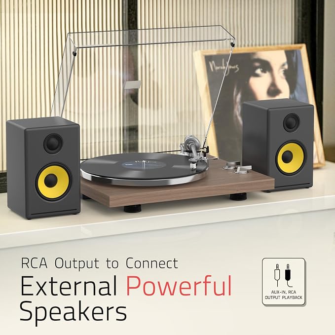 Turntables Record Player with Wireless Output Connectivity Vinyl Player - Image 5